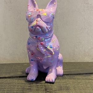 Bulldog Art Graffiti Lilla