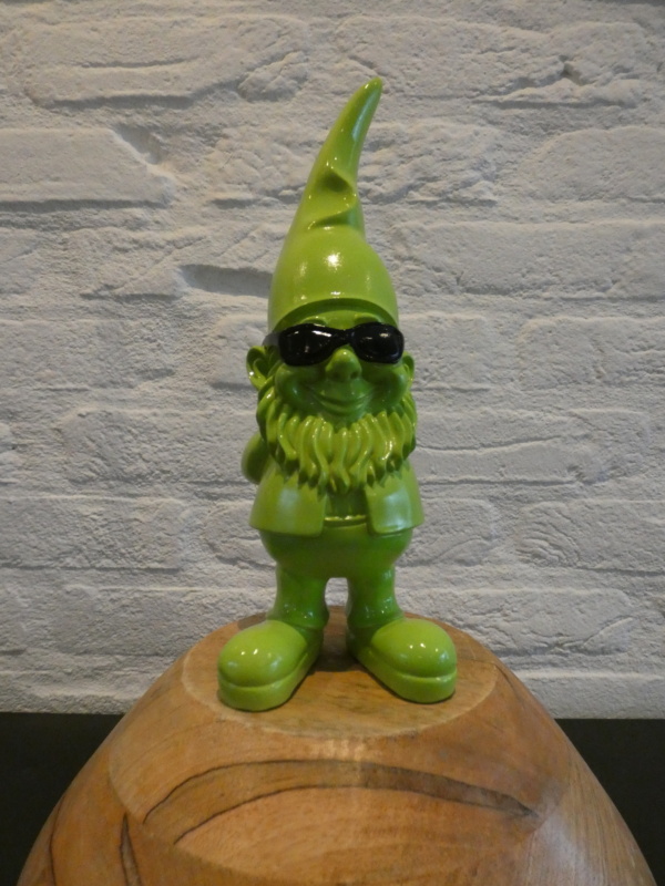 Kabouter met Zonnebril 27cm Groen
