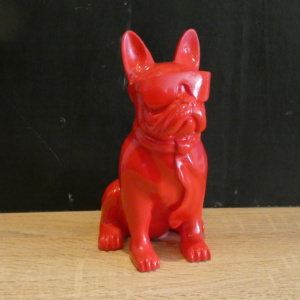 Franse Bulldog Zit met Bril 18cm