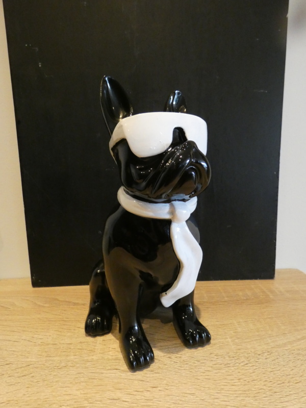 Franse Bulldog Zit met Bril 27cm