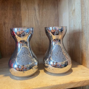 Vaasjes 2 stuks Glas